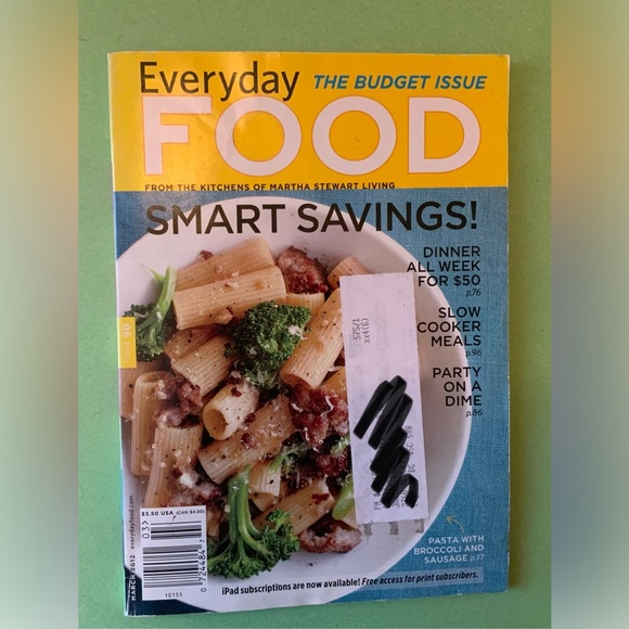 Martha Stewart Everyday Food Magazine with Blue and Red Cover - Picture 6 of 10